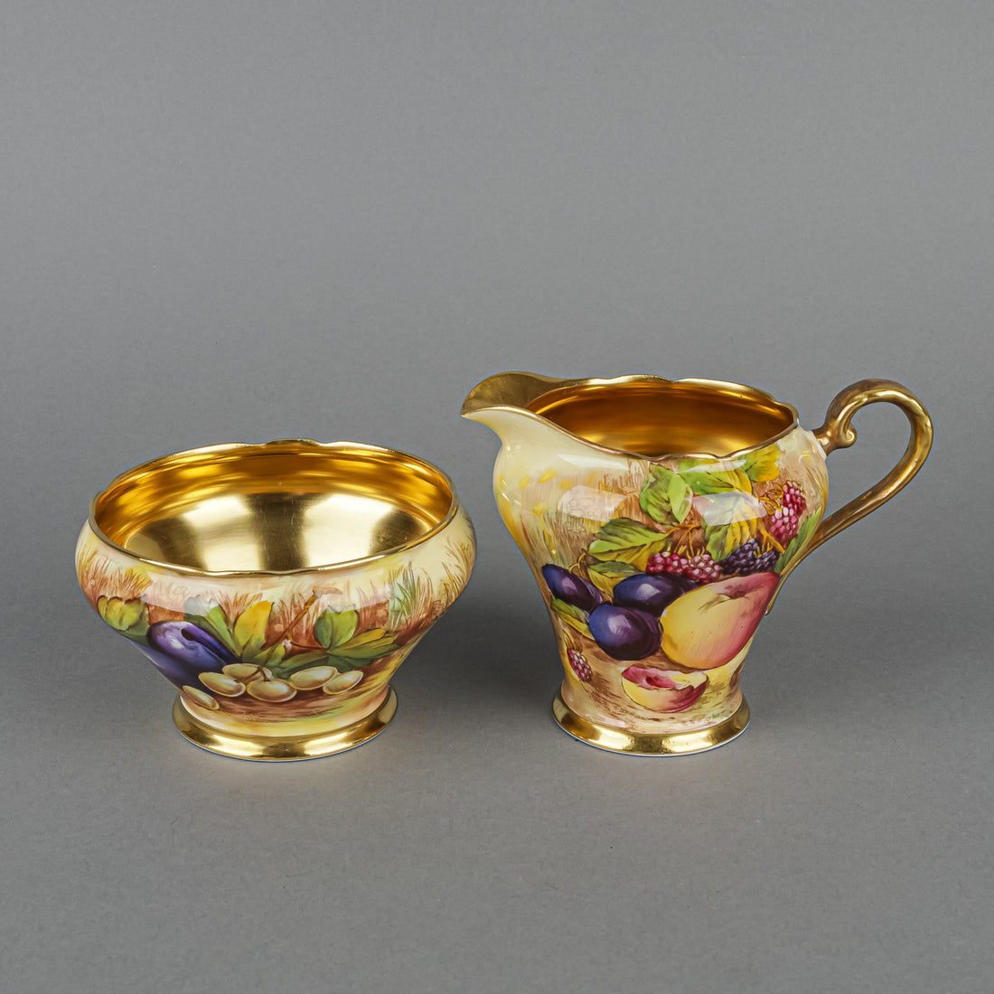 AYNSLEY Golden Orchard C746 Coffee Set 16 Pieces