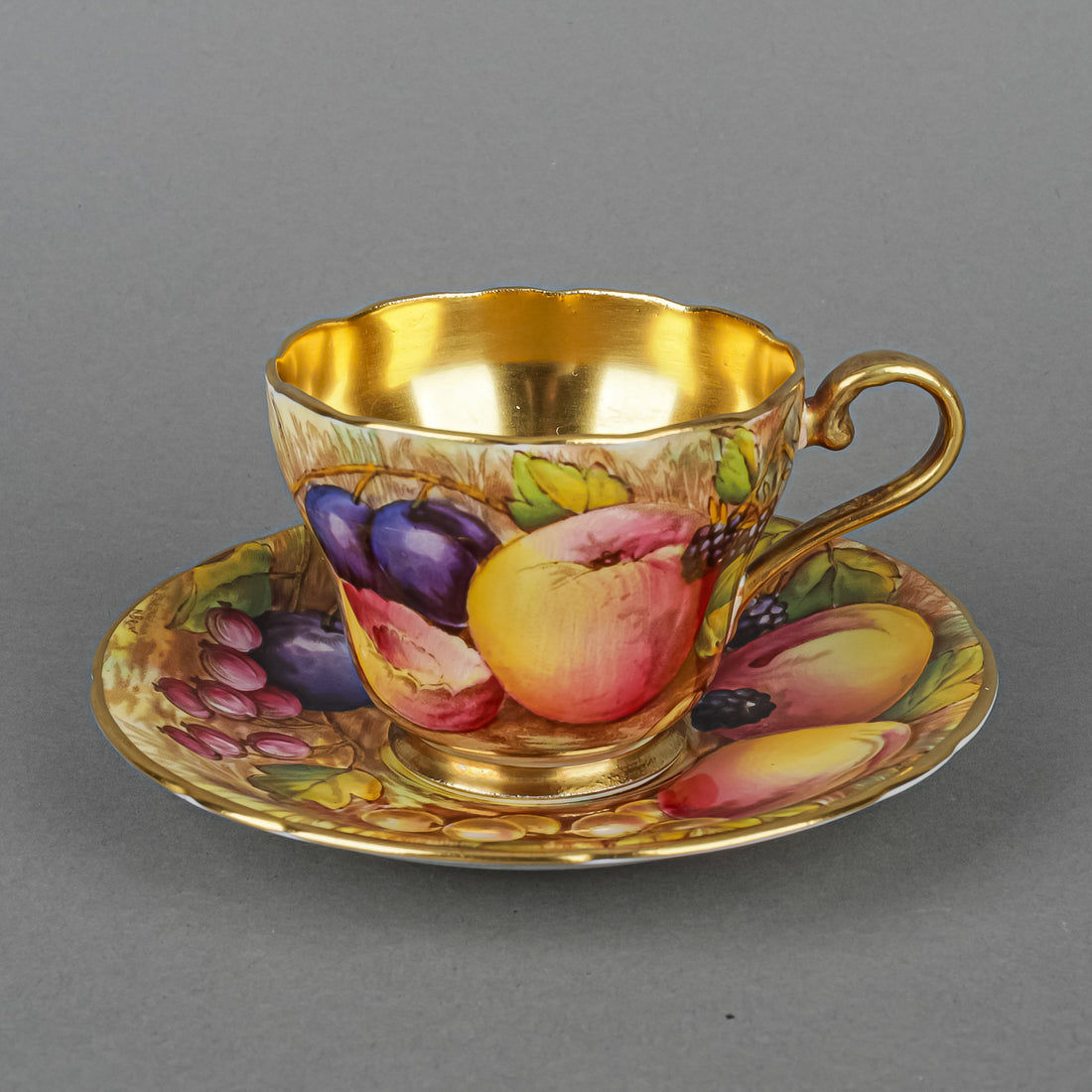 AYNSLEY Golden Orchard C746 Coffee Set 16 Pieces