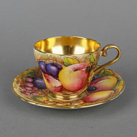 AYNSLEY Golden Orchard C746 Coffee Set 16 Pieces