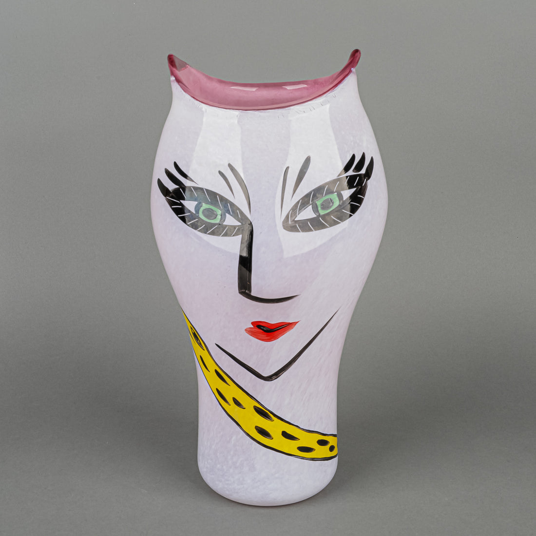 KOSTA BODA Ulrica Hydman-Vallien 'Open Minds' Face Vase