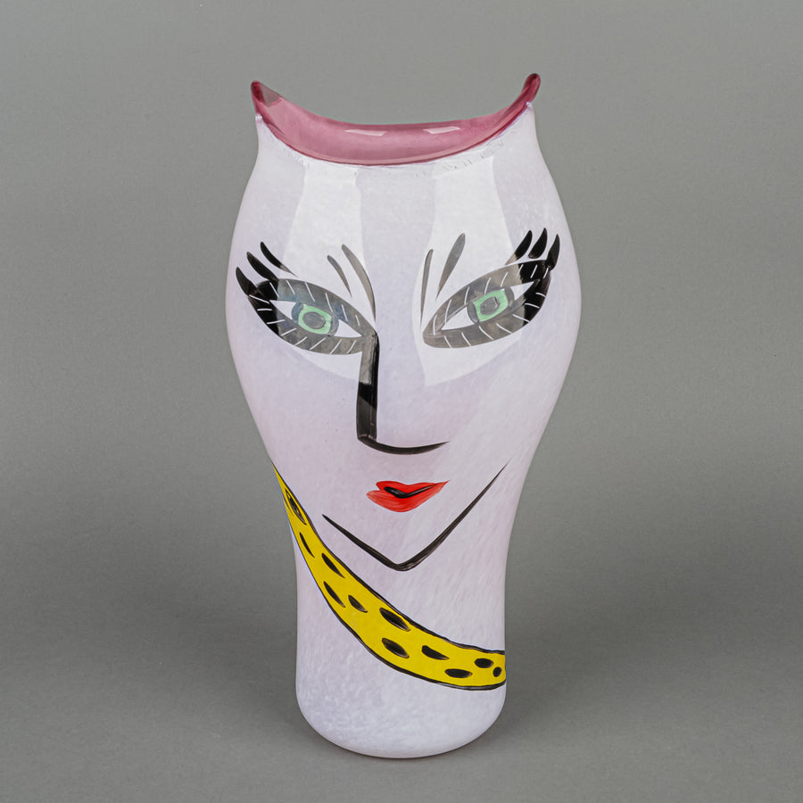 KOSTA BODA Ulrica Hydman-Vallien 'Open Minds' Face Vase