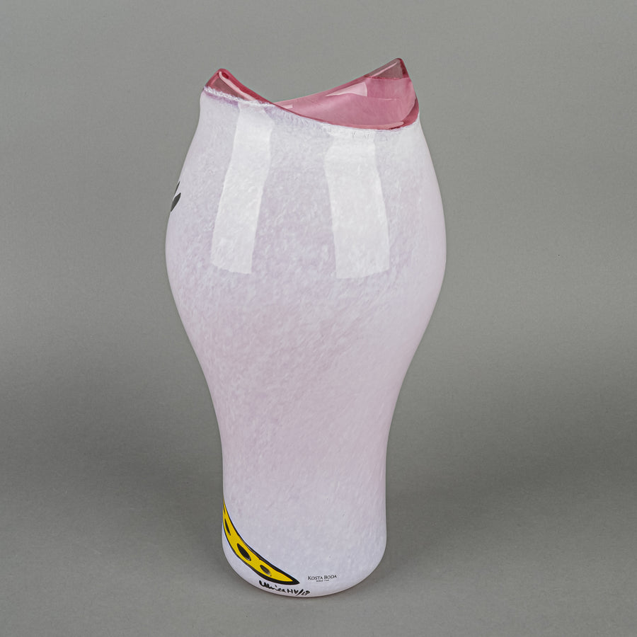KOSTA BODA Ulrica Hydman-Vallien 'Open Minds' Face Vase