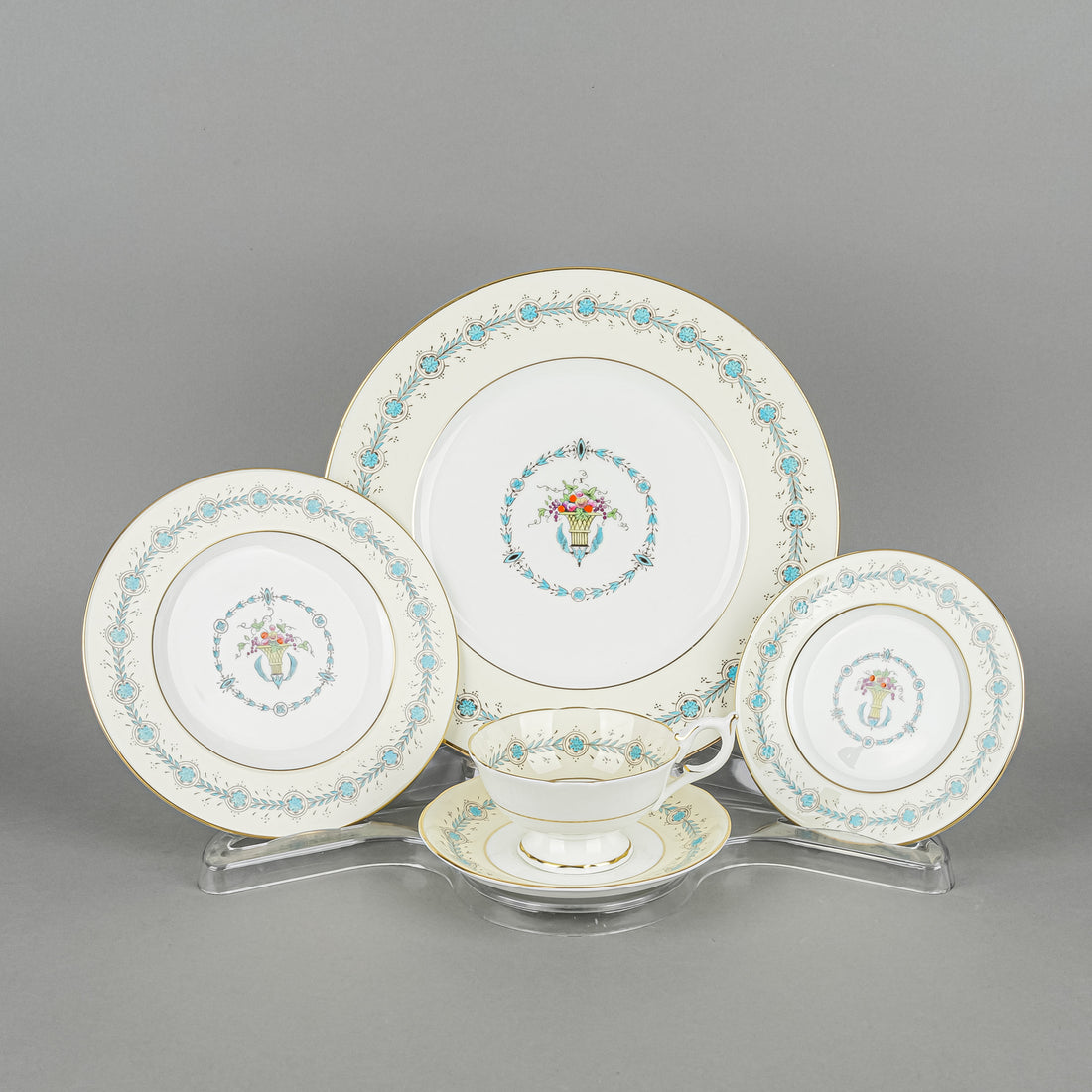 COALPORT Queen Elizabeth 8 Place Settings Plus Extras