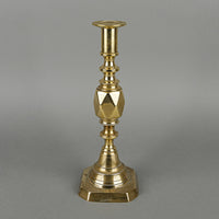 JAMES CLEWS & SONS 'Diamond Princess' Brass Candlestick