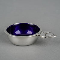 GEORG JENSEN Cactus Sterling Enameled Salt Cellars Set of 2