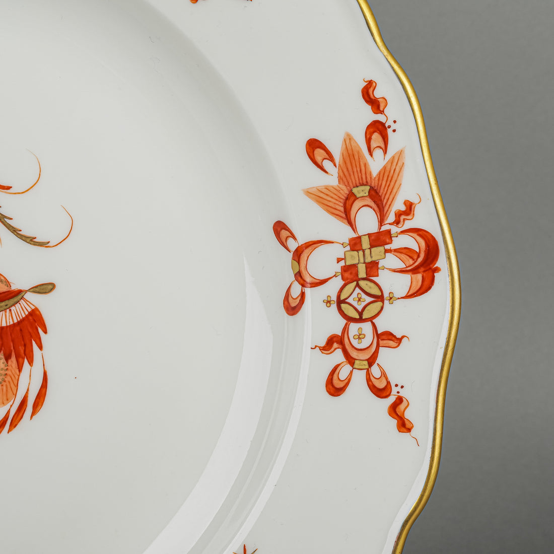 MEISSEN Dragon Red Dinner Plate
