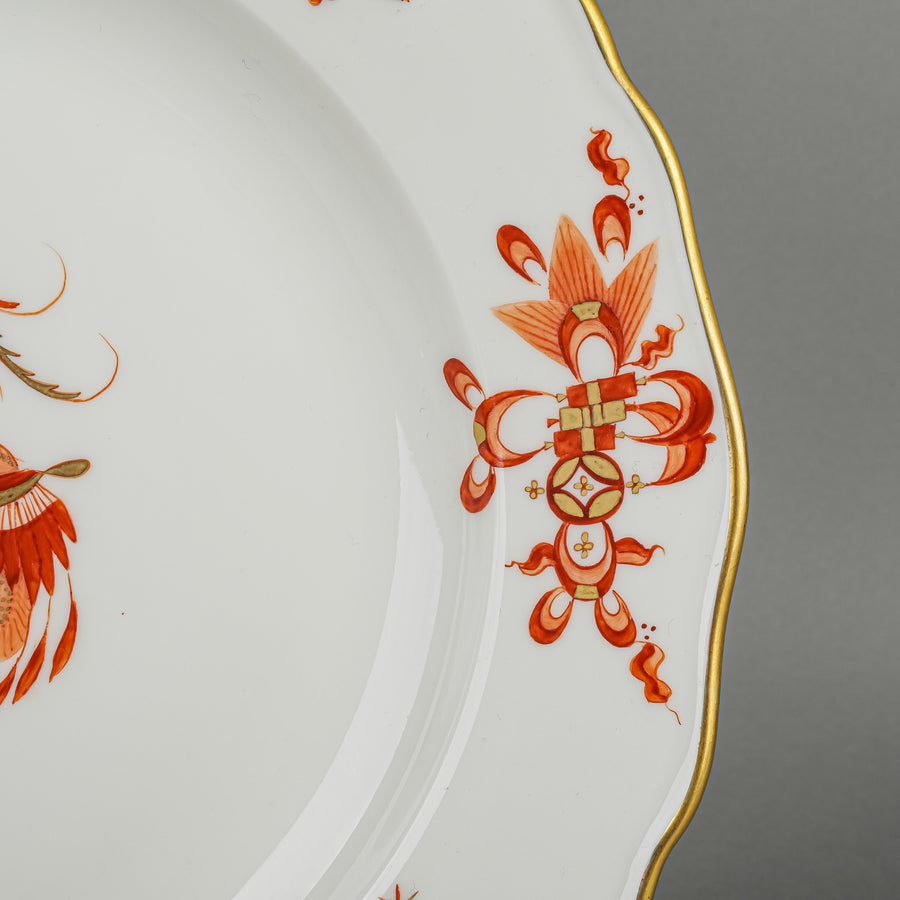 MEISSEN Dragon Red Dinner Plate