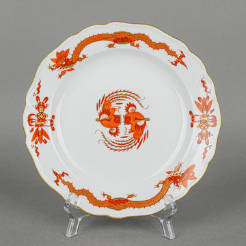 MEISSEN Dragon Red Dessert Plates Set/6