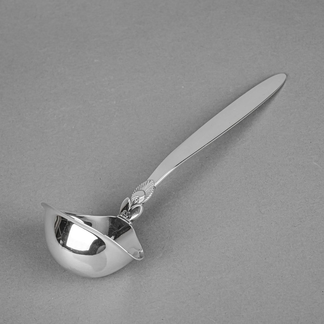 GEORG JENSEN Cactus Sterling Gravy Ladle L7 3/8"