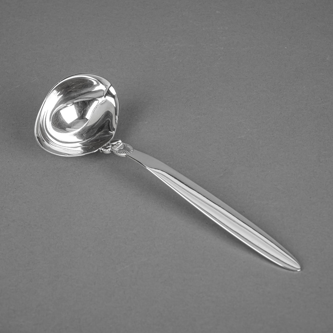 GEORG JENSEN Cactus Sterling Gravy Ladle L7 3/8"