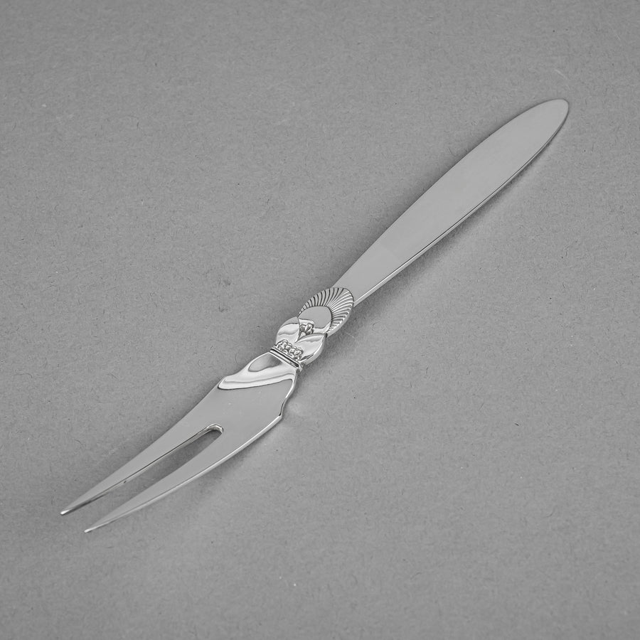 GEORG JENSEN Cactus Sterling 2 Tine Cold Meat Fork