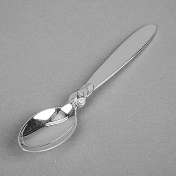 GEORG JENSEN Cactus Sterling Five O'clock Spoons Set of 11