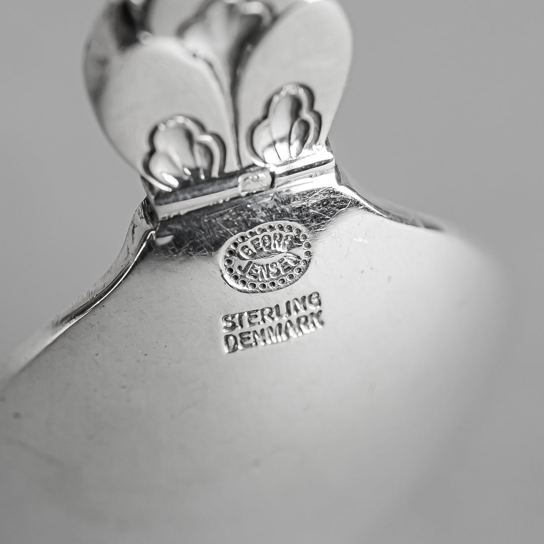GEORG JENSEN Cactus Sterling Five O'clock Spoons Set of 11