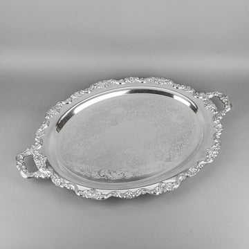 POOLE EPCA Silver Plated Footed Tray