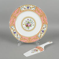 ANDREA BY SADEK Collection Sevres Peach Cake Plate & Server