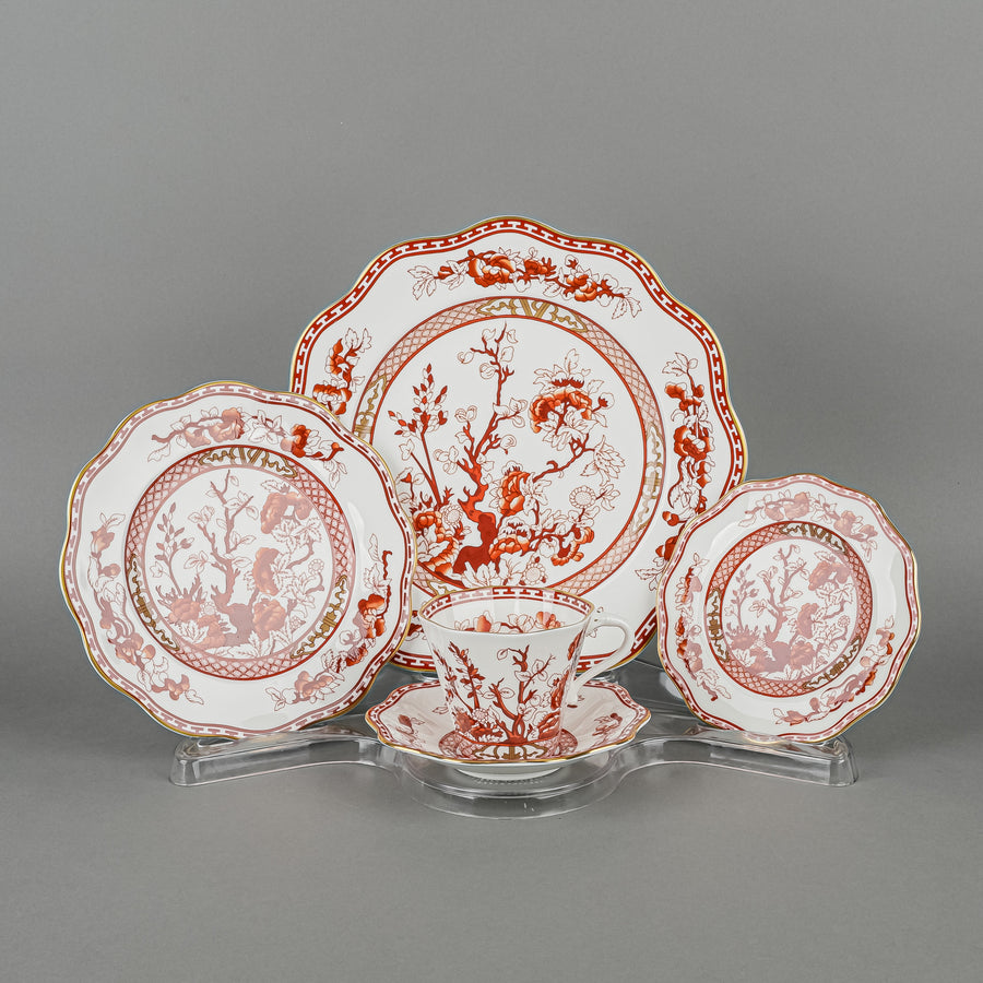 COALPORT Indian Tree Coral 10 Place Setting Plus Extras