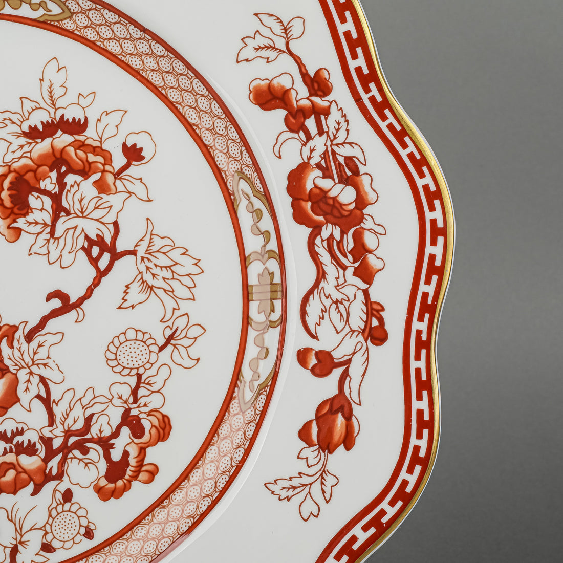 COALPORT Indian Tree Coral 10 Place Setting Plus Extras