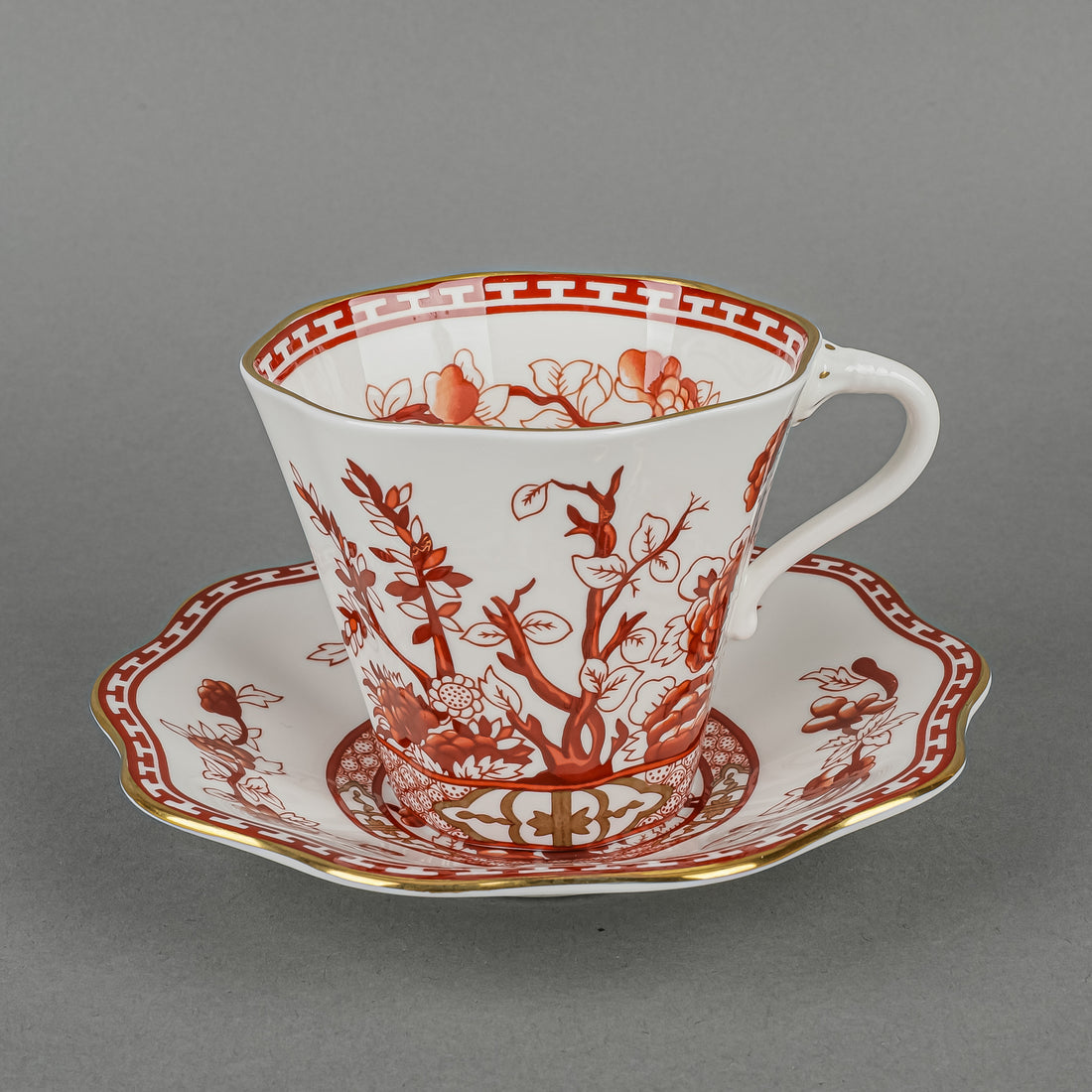 COALPORT Indian Tree Coral 10 Place Setting Plus Extras