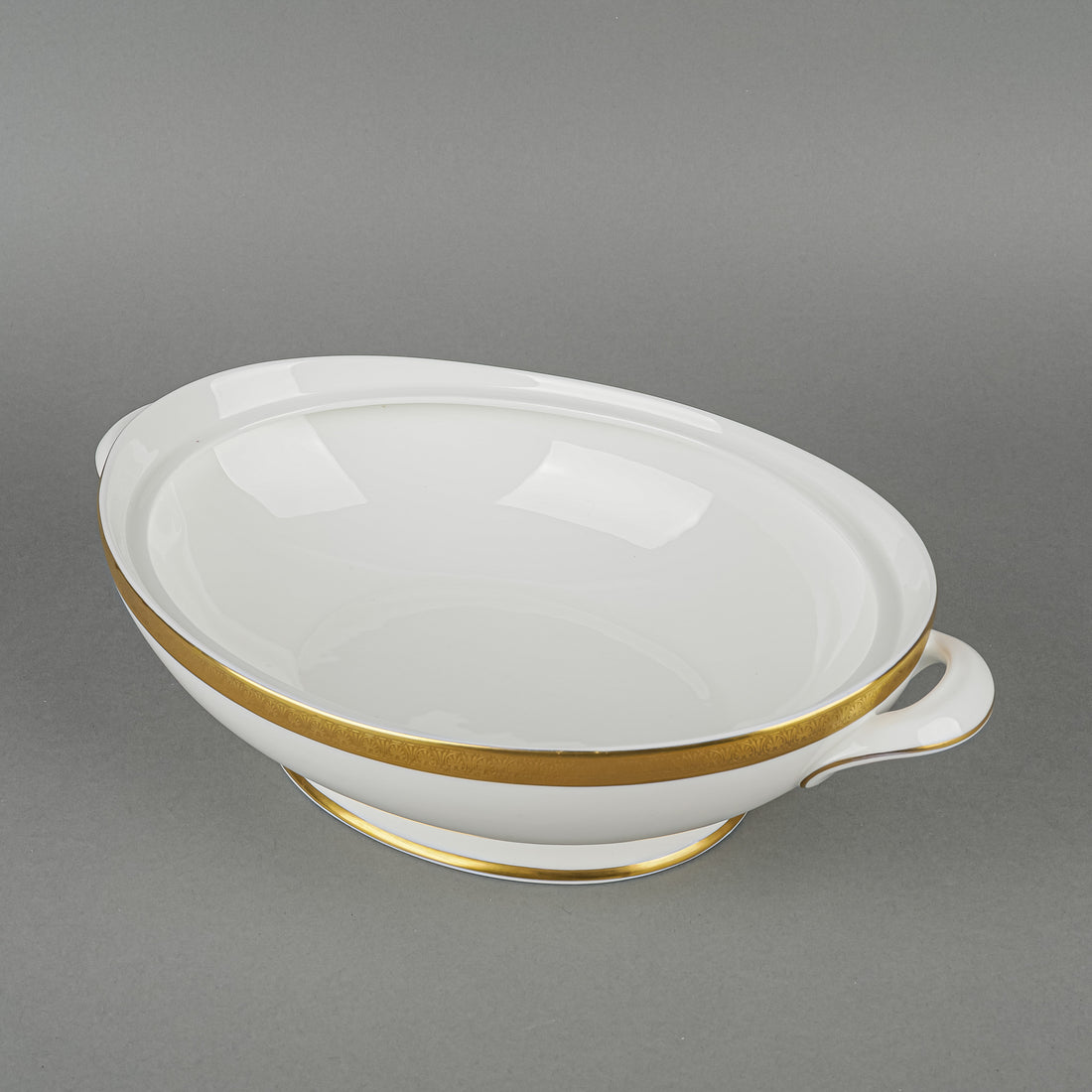 ROYAL DOULTON Royal Gold Oval Covered Serving Bowl