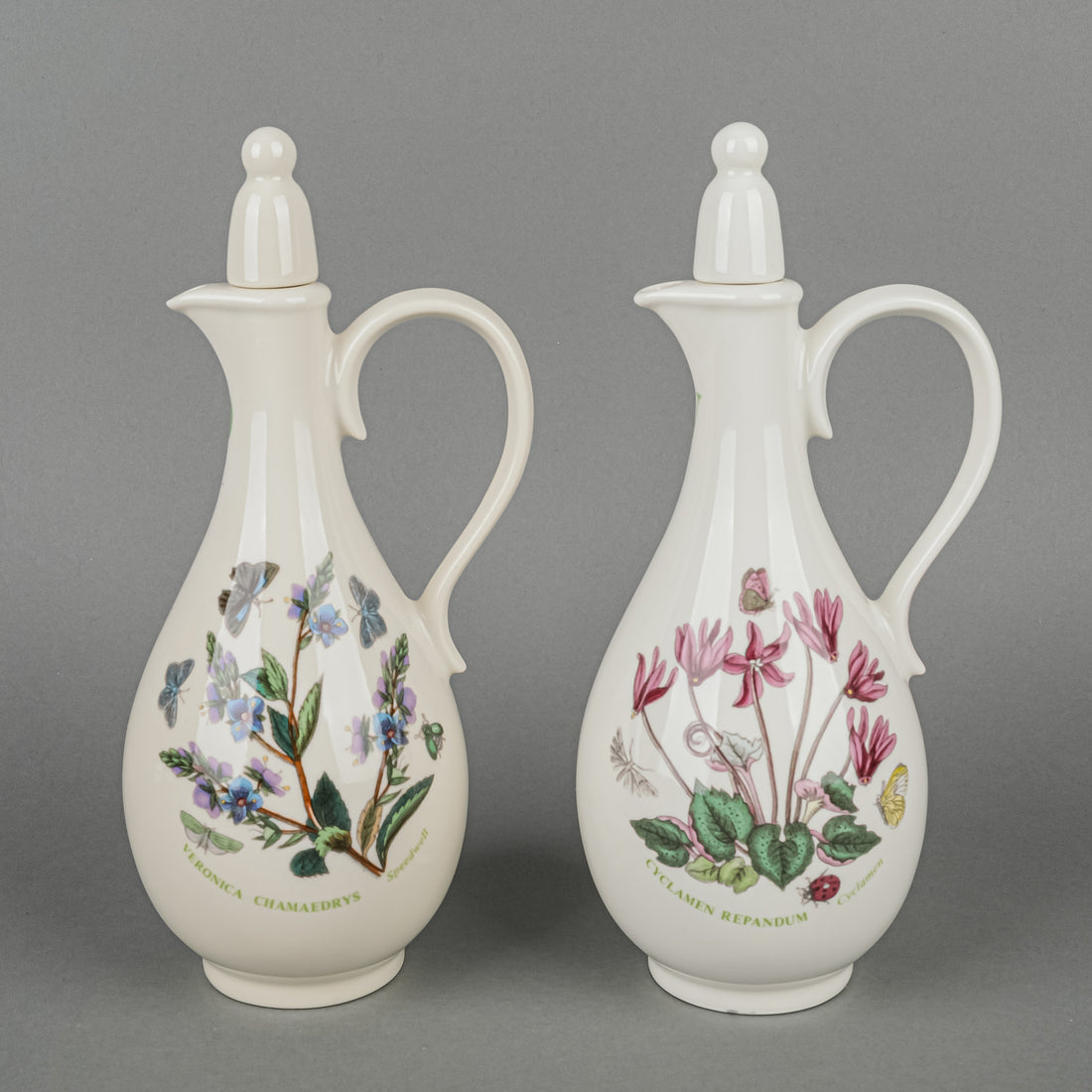 PORTMEIRION Botanic Garden Cruet Bottle And Stoppers Set Of 2
