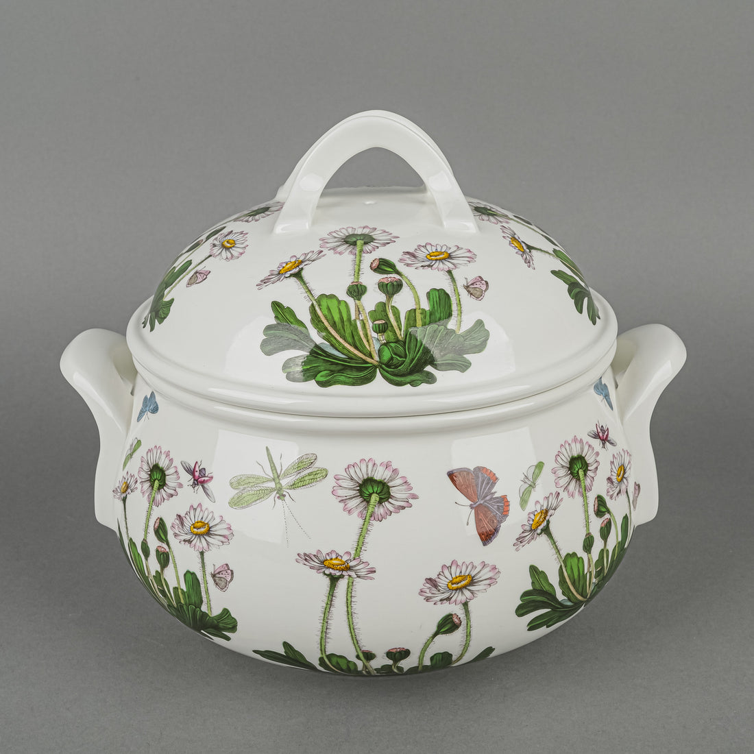 PORTMEIRION Botanic Garden Round Covered Casserole/Bean Pot