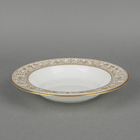 WEDGWOOD Gold Florentine W4219 Soup Plates Set of 4