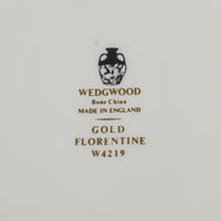 WEDGWOOD Gold Florentine W4219 Soup Plates Set of 4