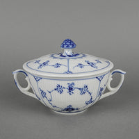 ROYAL COPENHAGEN Blue Fluted Plain Lidded Cream Soup Bowl 1/2199