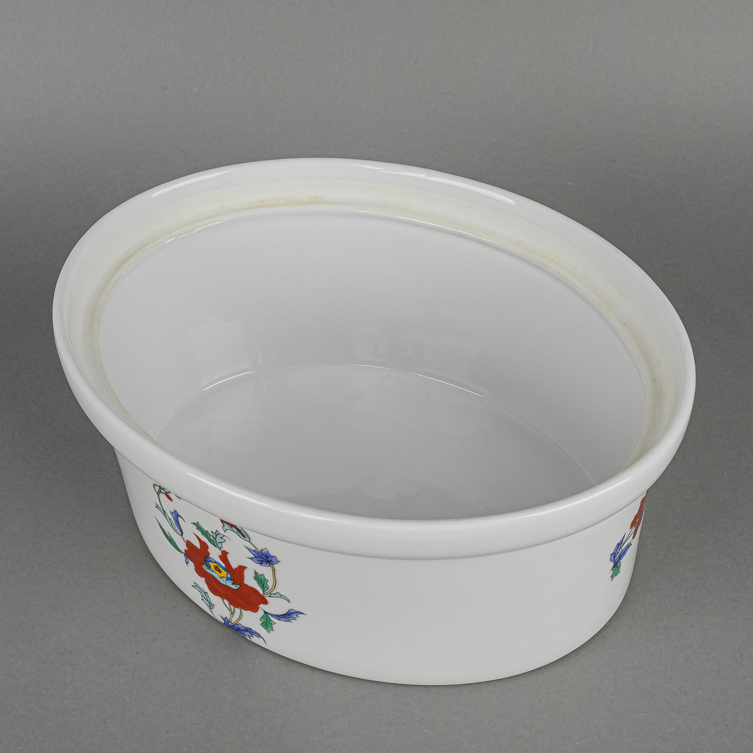 PORCELAINE DE FRANCE Pavot Oval Covered Casserole