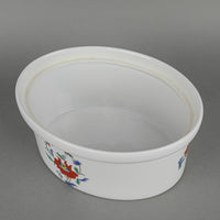PORCELAINE DE FRANCE Pavot Oval Covered Casserole