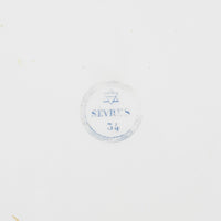 Antique 1834 SEVRES Hand Painted Floral Border Plate