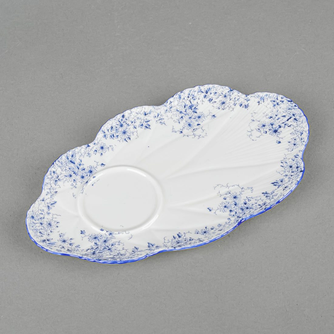 SHELLEY Dainty Blue Cup & Snack Plate Saucer