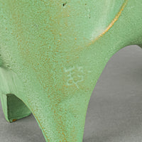 SOTARO SAEGUSA Gold Painted Cast Iron Bull Figure