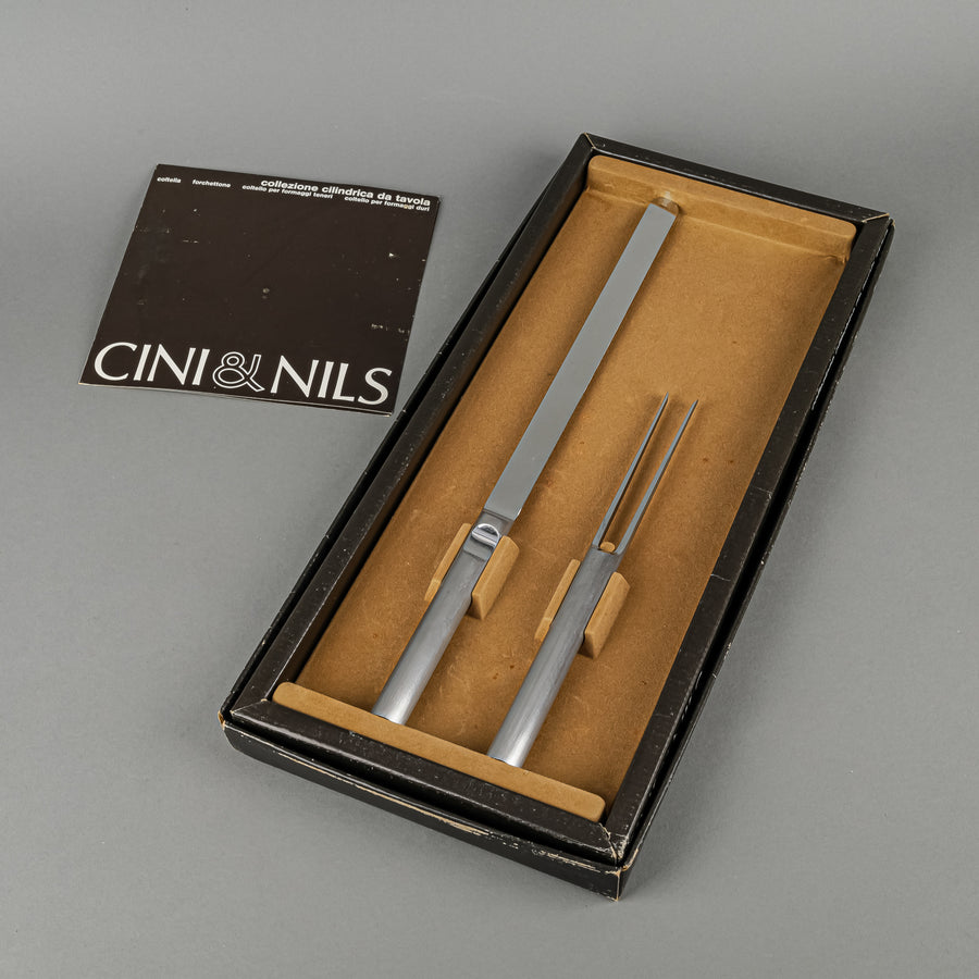 CINI & NILS Cilindrica Da Tavola 157/2 Stainless Steel Carving Set 2pcs