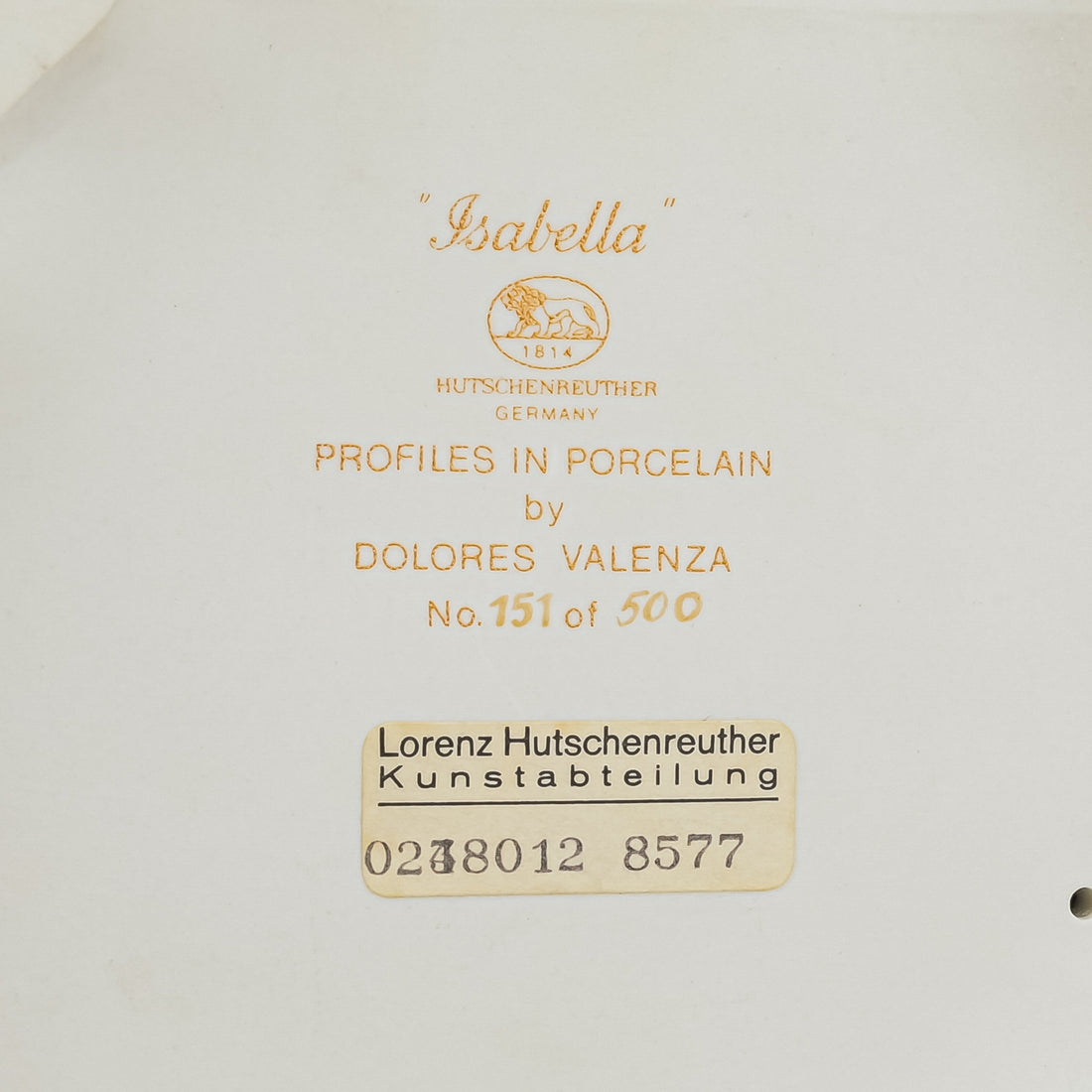 HUTSCHENREUTHER Figurine Isabella 5877