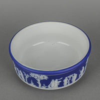 WEDGWOOD White On Dark Blue Jasperware Bowl