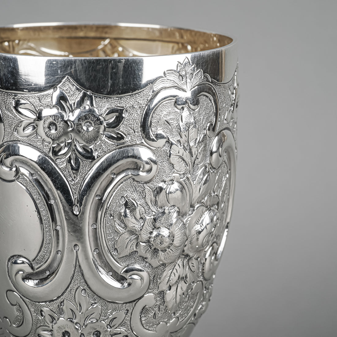 GEORGE UNITE & SONS  Sterling Goblet