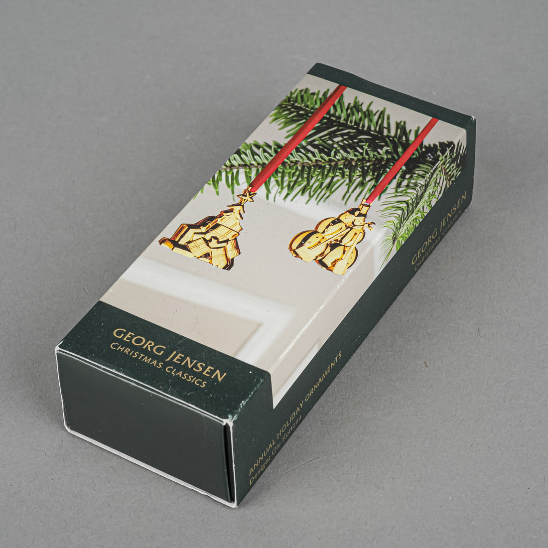 GEORG JENSEN Golden Christmas 2007 Gold Plated Ornaments Boxed