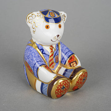 ROYAL CROWN DERBY Paperweight Schoolboy Teddy