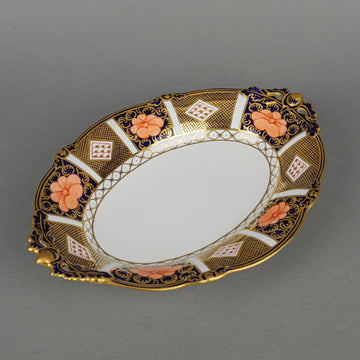 ROYAL CROWN DERBY Old Imari Border Oval Footed Basket