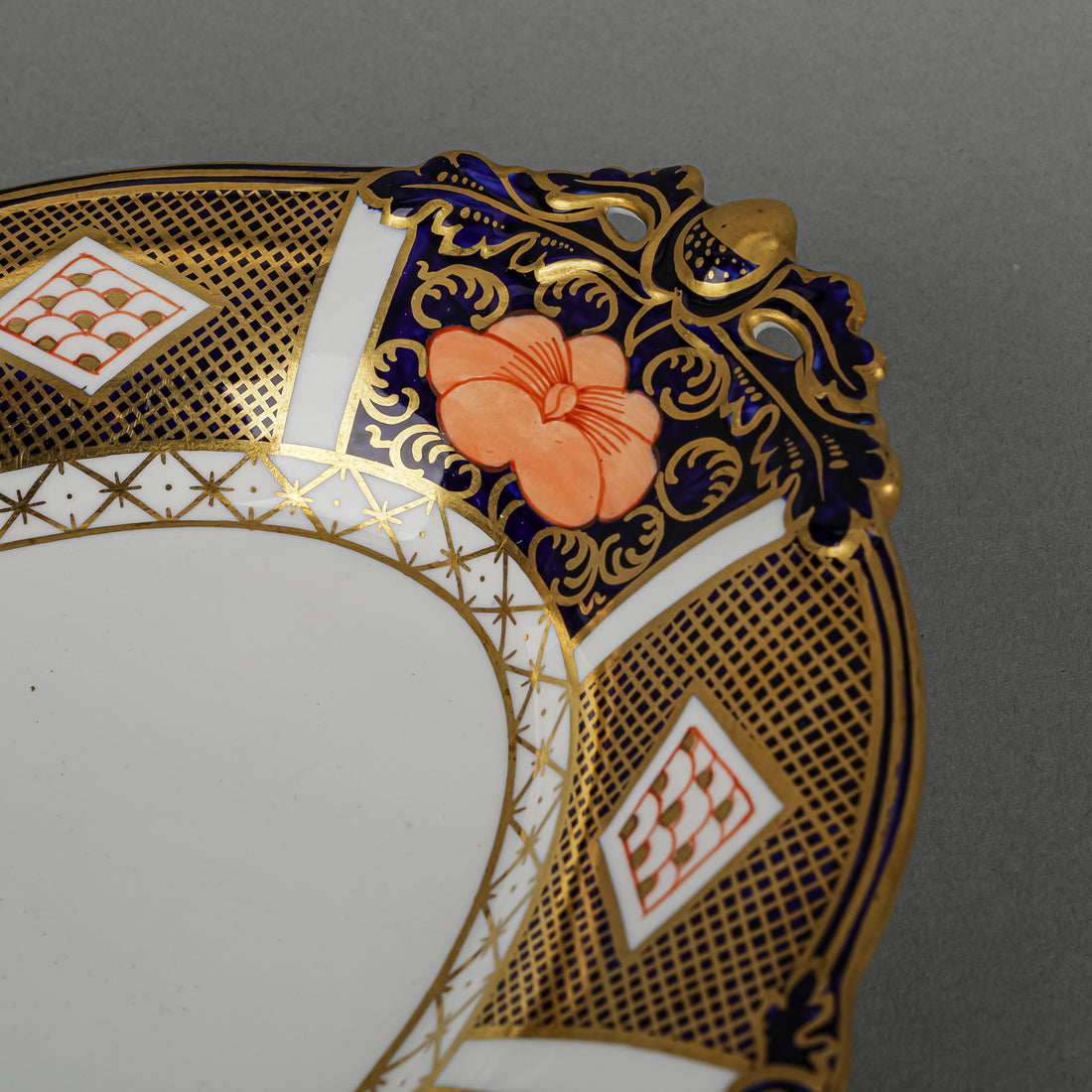 ROYAL CROWN DERBY Old Imari Border Oval Footed Basket