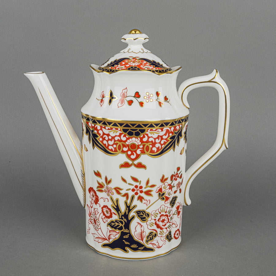 ROYAL CROWN DERBY Derby Japan A1336 Coffee Pot w/Lid