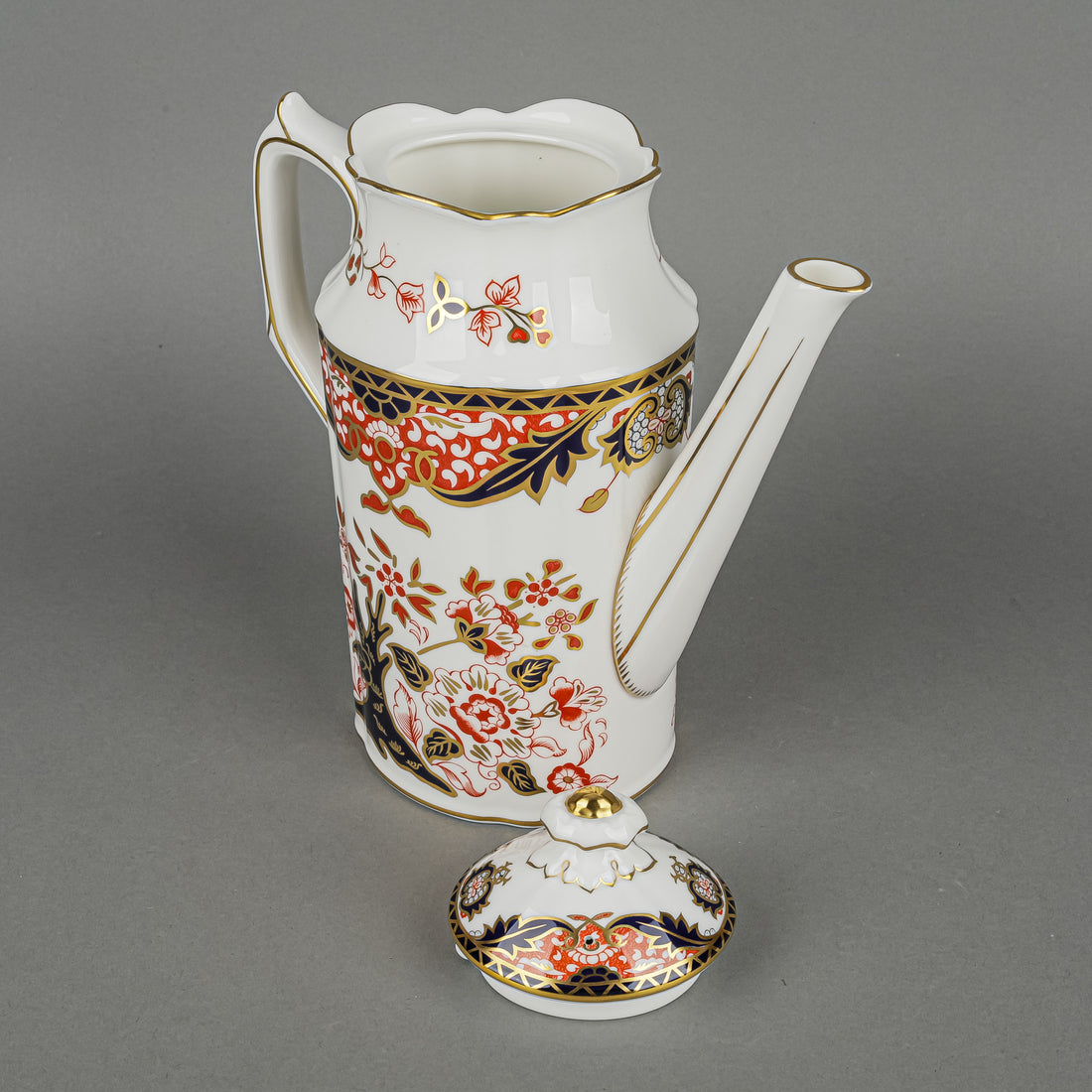 ROYAL CROWN DERBY Derby Japan A1336 Coffee Pot w/Lid