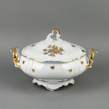 VOLKSTEDT Golden Roses Covered Soup Tureen
