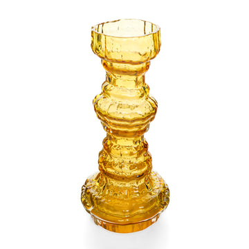 ROSENTHAL Martin Freyer Amber Cascade Ice Glass Vase