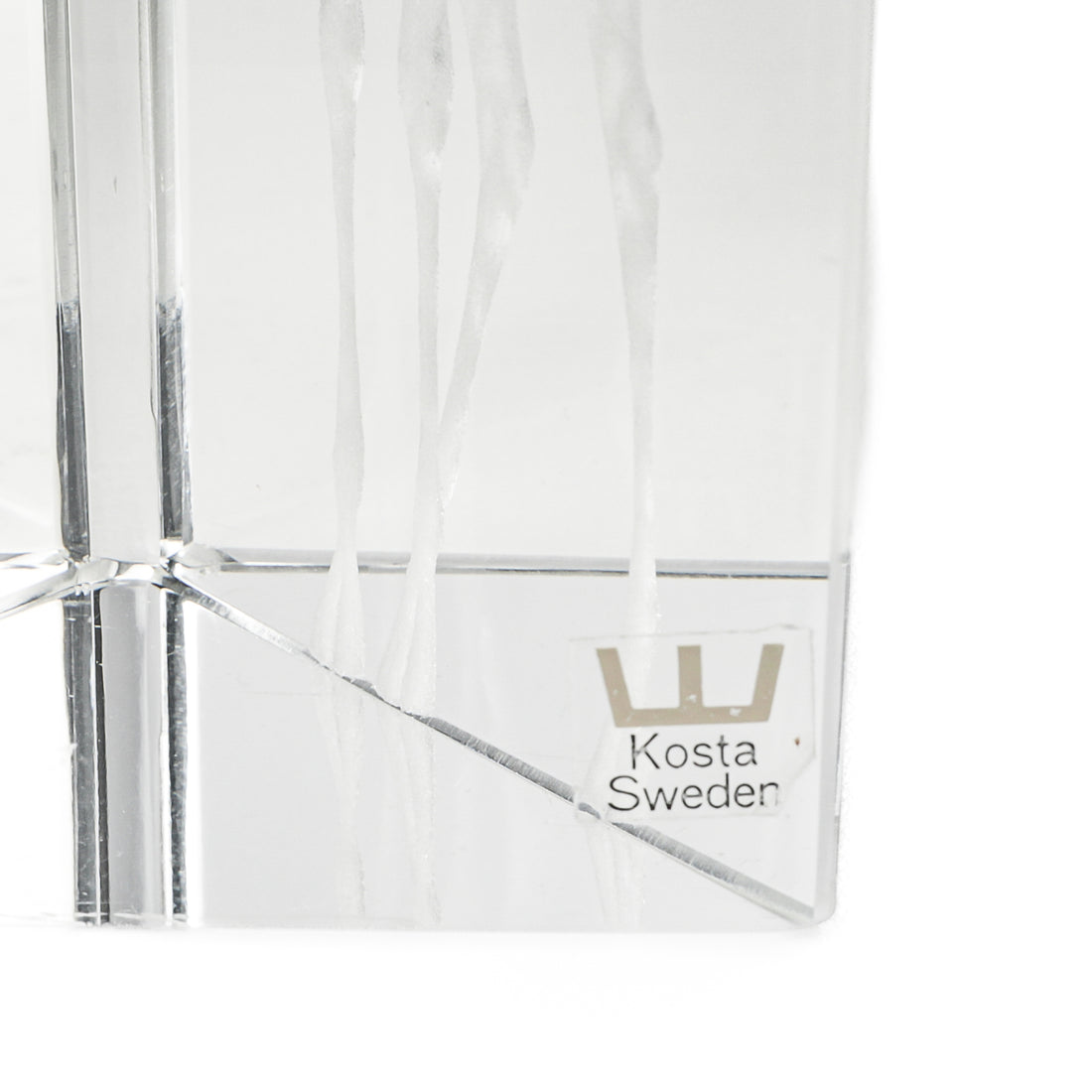 KOSTA Vicke Lindstrand Crystal Giraffe Prismatic Sculpture
