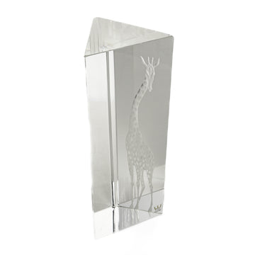 KOSTA Vicke Lindstrand Crystal Giraffe Prismatic Sculpture