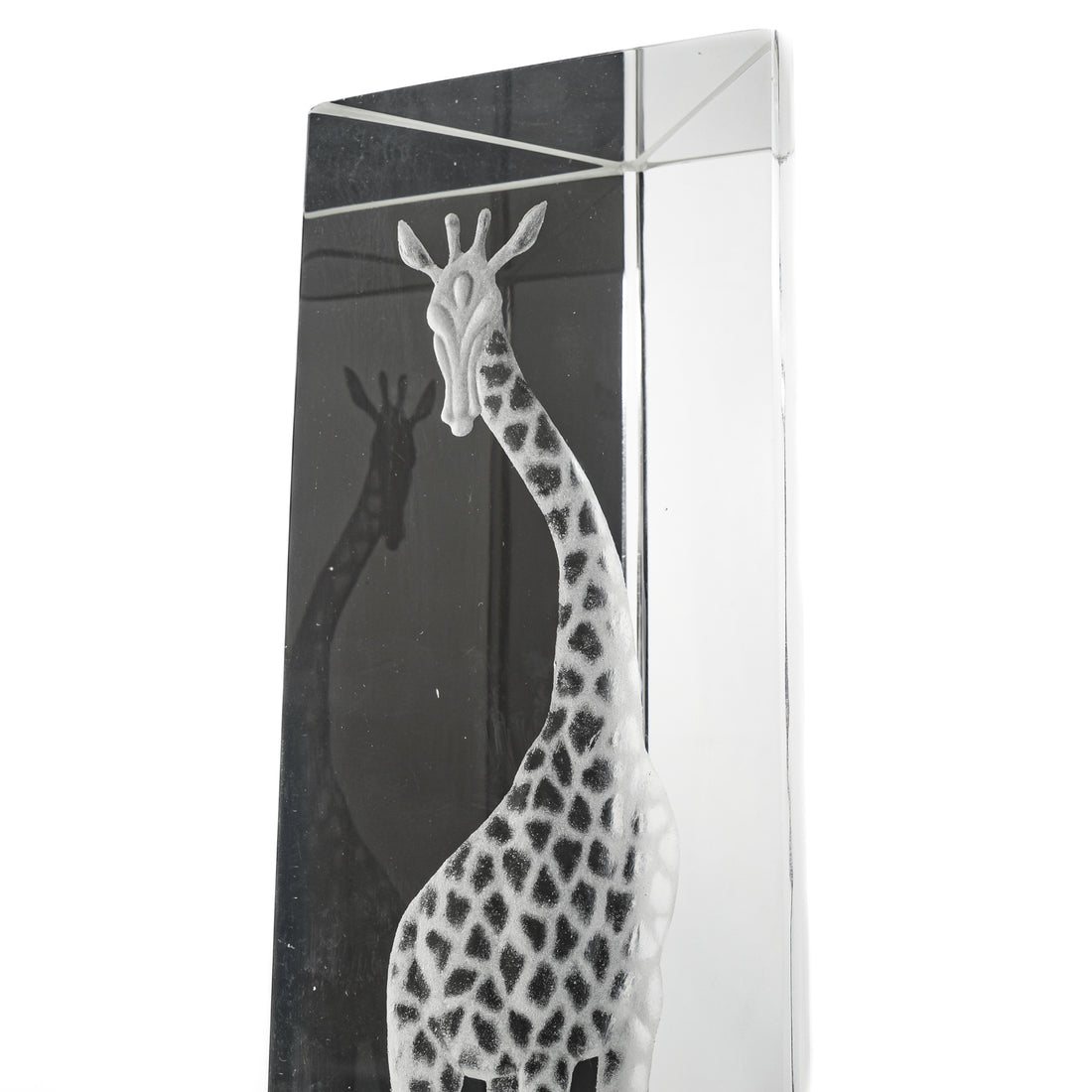 KOSTA Vicke Lindstrand Crystal Giraffe Prismatic Sculpture