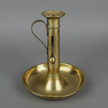 Vintage Brass Adjustable Chamber Stick Candleholder