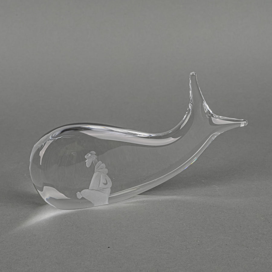KOSTA BODA Vicke Lindstrand JONAH And THE WHALE Paperweight